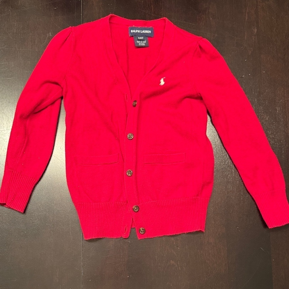 Ralph Lauren Red Kids Sweater